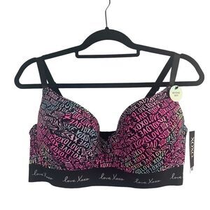 XOXO Beyond Sexy XO Wave Logo Padded Underwire Bra 40C